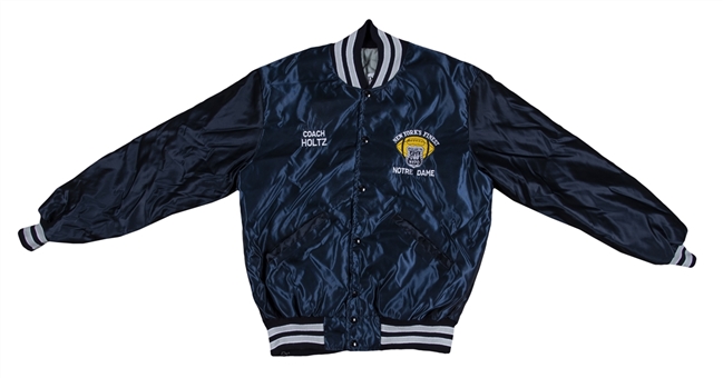 Lou Holtz Gifted "New Yorks Finest" Notre Dame Jacket Gifted from NYPD (Holtz LOA)